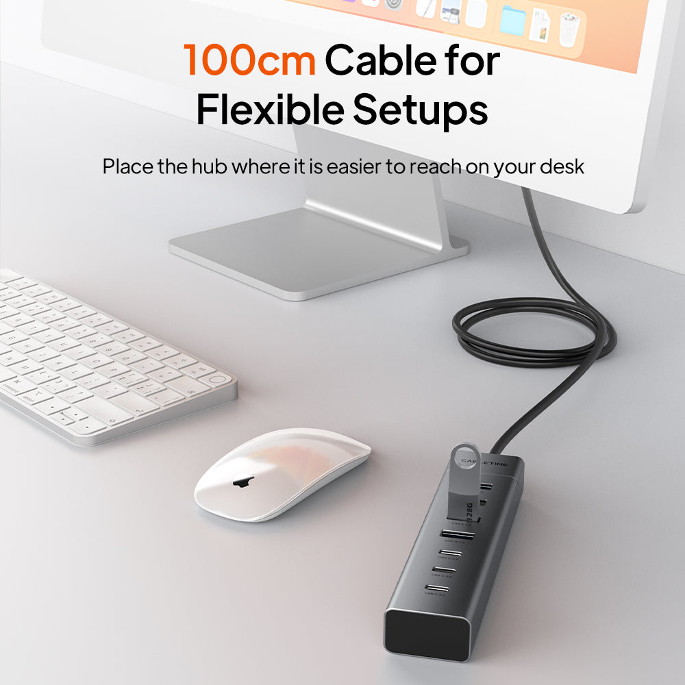 Hub USB-C magnetico 7 in 1 con custodia SSD per iPhone 17 16 15 Pro Max MacBook Pro Air, iPad Pro