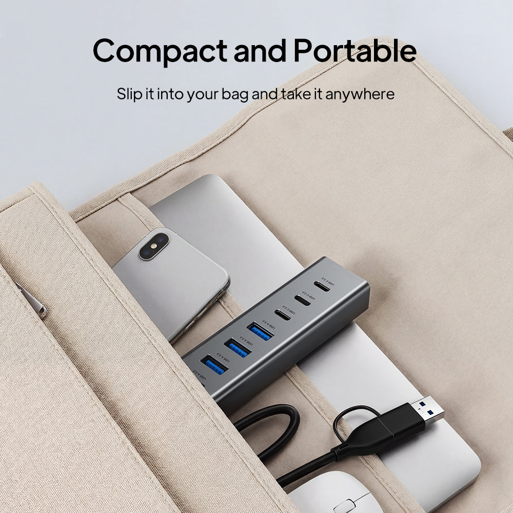 Hub USB-C magnetico 7 in 1 con custodia SSD per iPhone 17 16 15 Pro Max MacBook Pro Air, iPad Pro