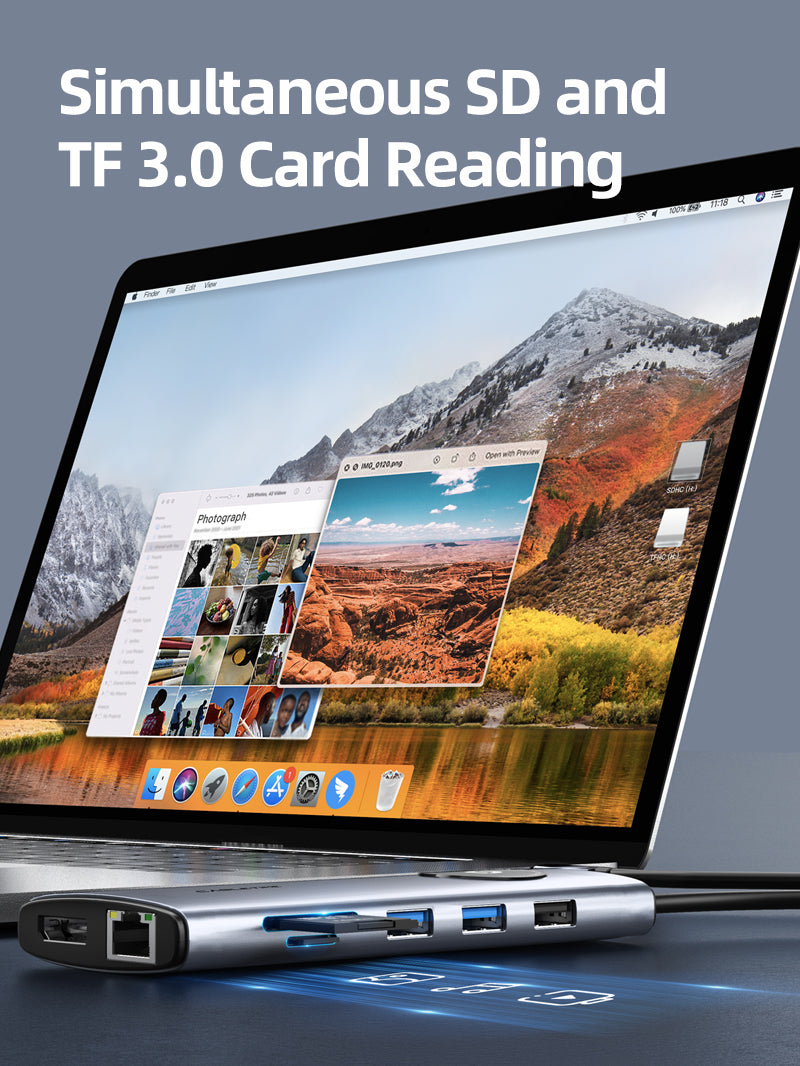 12 IN 1 USB C Hub with 2 HDMI 1 Displayport Ports for Laptop – CABLETIME