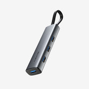 محول محمول نحيف 4 في 1 USB 3.0 من النوع C متعدد المنافذ