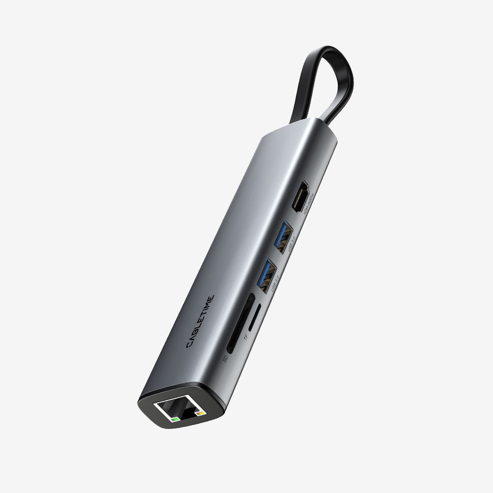 Slim 7-in-1 USB C Hub for Macbook Pro