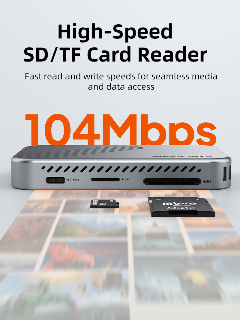 4K 60Hz USB C HDMI 및 DisplayPort를 사용한 멀티 포트 허브