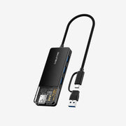 USB type C to 4 port USB 3.0 Hub 5Gbps for Mac with Type C to USB Adapter
