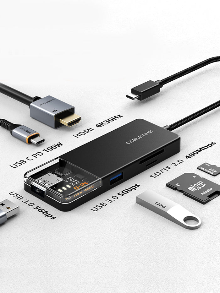 HUB CABLETIME 6 EN 1