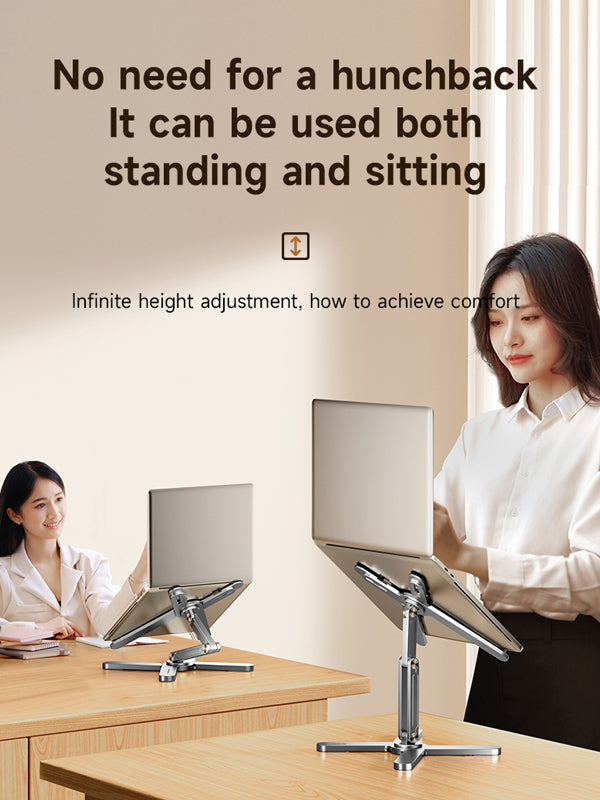  Swivel Laptop Stand for Desk, Adjustable Height