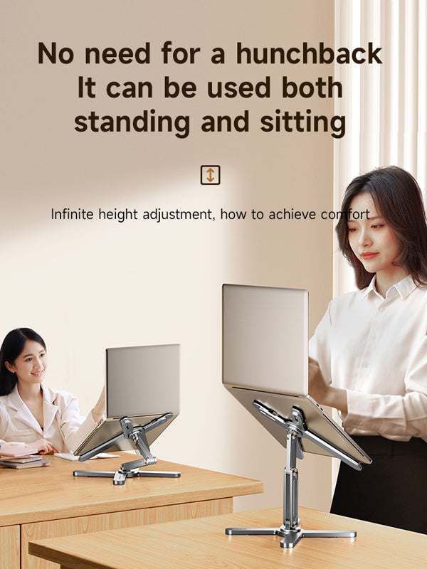 Adjustable Swivel Laptop Stand Aluminum Alloy 360 Degree Rotating Bracket 