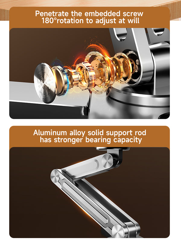 Adjustable Swivel Laptop Stand Aluminum Alloy 360 Degree Rotating Bracket 