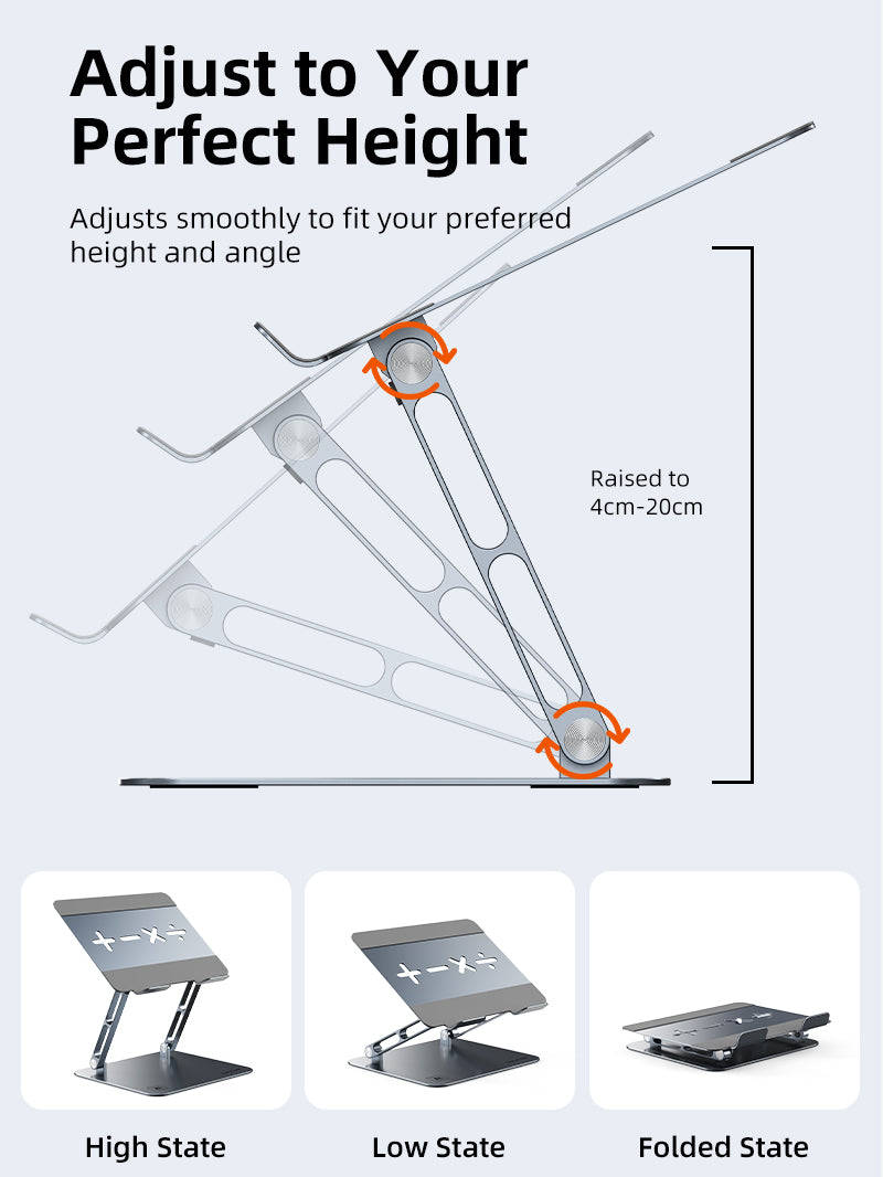 collapsable laptop stand adjust to Your Perfect Height