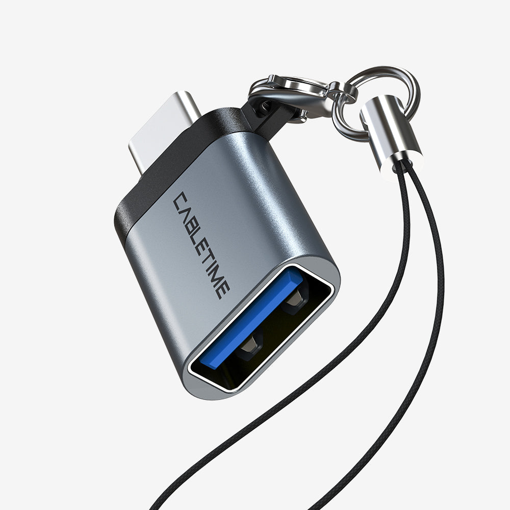 CABLETIME USB Type C Male to USB 3.0 Female OTG Adapter