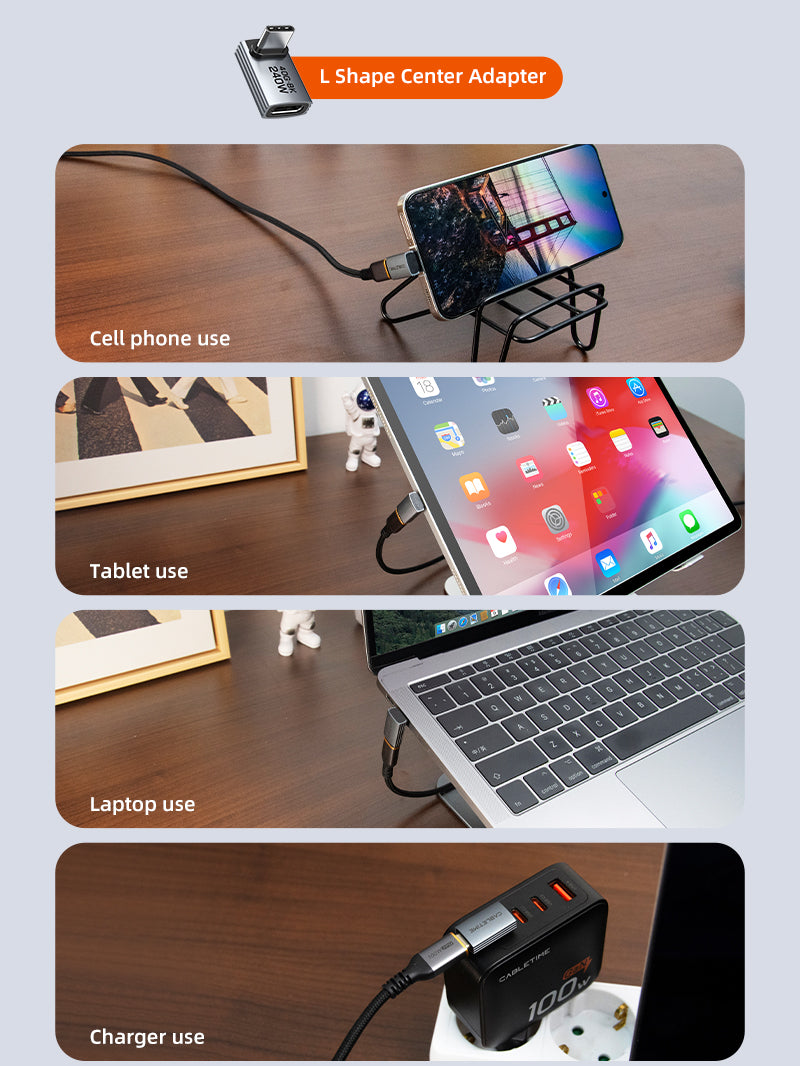 USB4 USB C OTG Adapter 240W 40Gbp 8K 