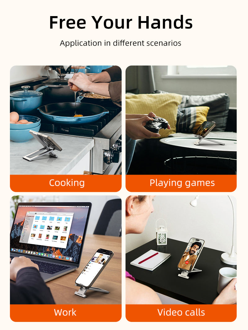 Aluminum Folding Mobile Phone Holder Stand for Desk 