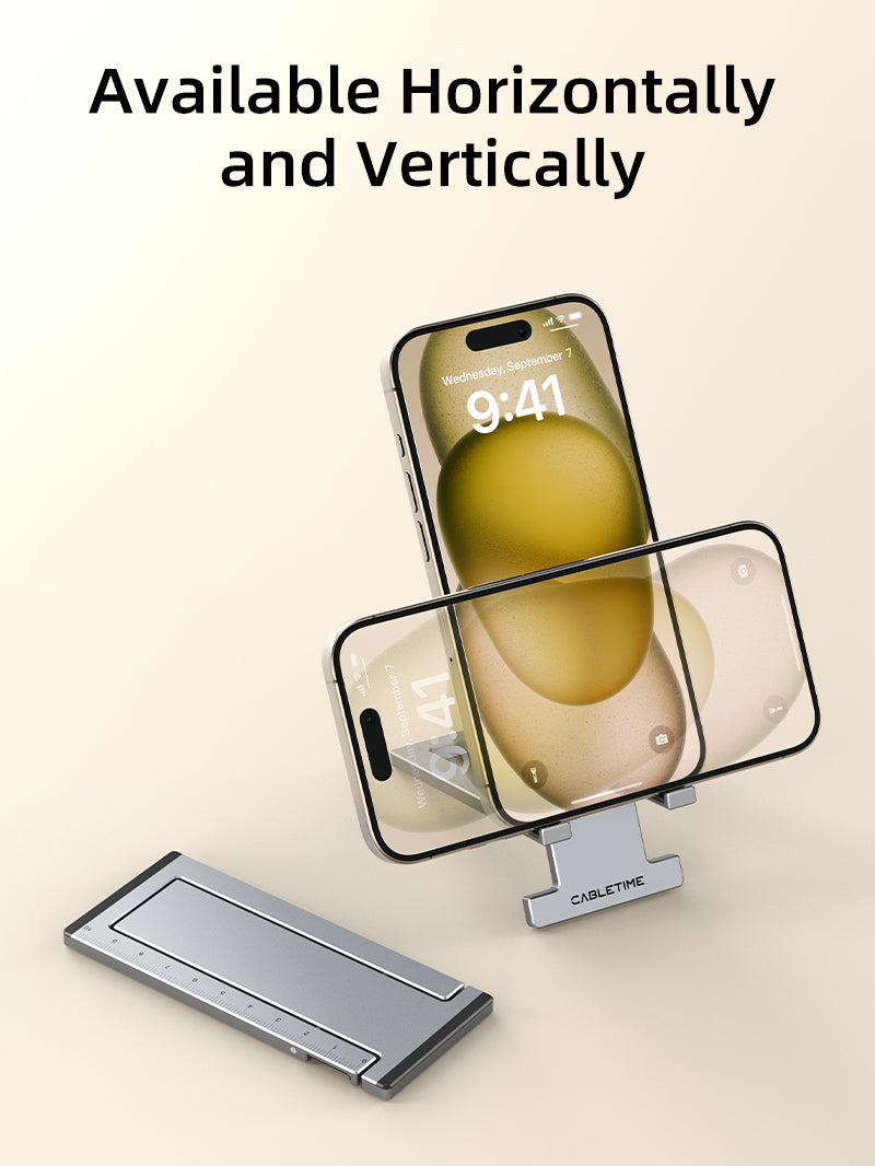 Aluminum Folding Mobile Phone Holder Stand for Desk 