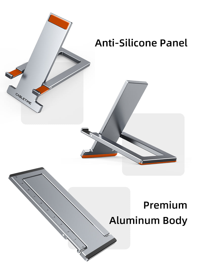 Aluminum Folding Mobile Phone Holder Stand for Desk 