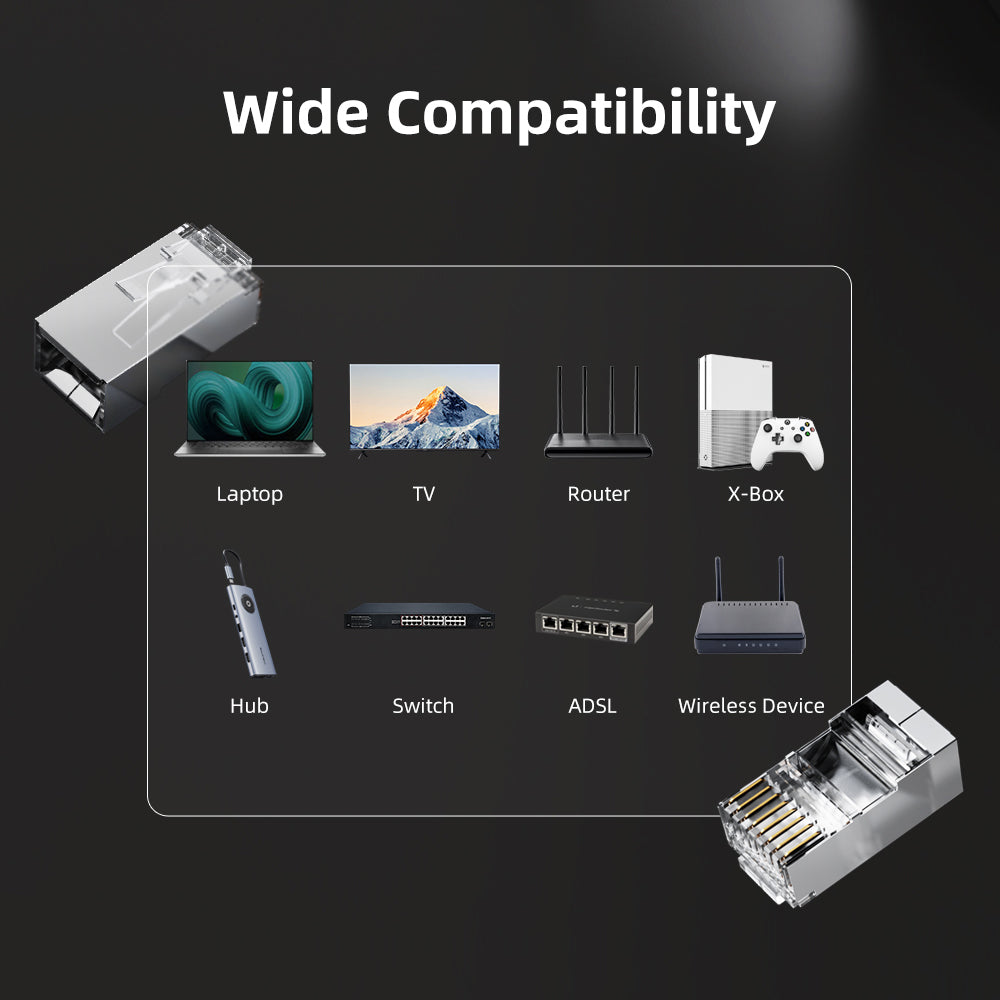 Cat 6 Rj45 Inline-Koppler Buchse auf Buchse Ethernet-Koppler für Cat6-Netzwerk