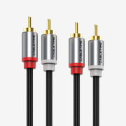 2RCA to 2RCA Stereo Audio Cable Male to Male for Home Theater Amplifier Hi-Fi System Car Audio Speaker