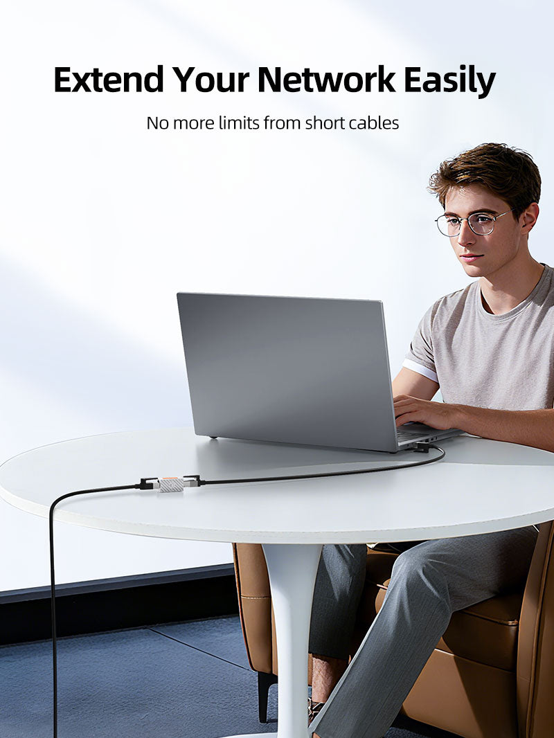 قارنة التوصيل المضمنة Cat 6 Rj45 أنثى إلى أنثى Ethernet لشبكة Cat6