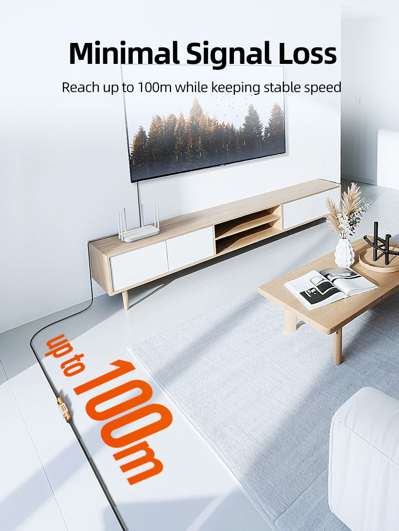 قارنة التوصيل المضمنة Cat 6 Rj45 أنثى إلى أنثى Ethernet لشبكة Cat6