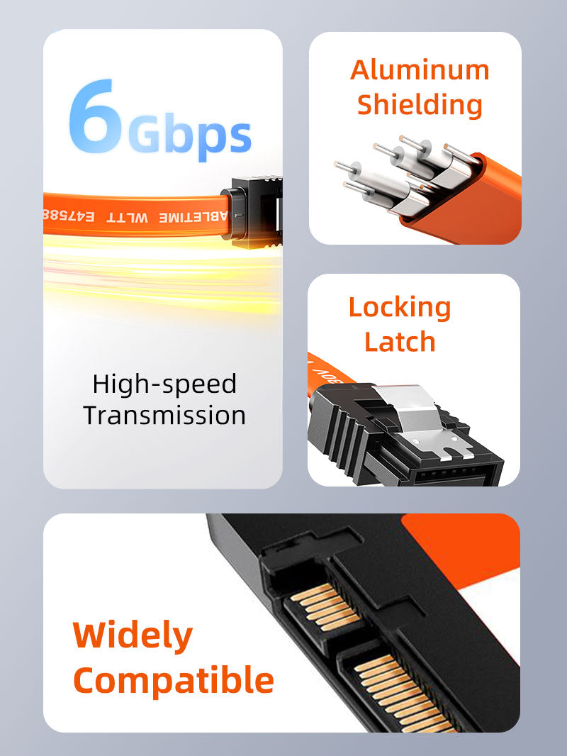 Прямой угол кабель SATA III для жесткого диска SSD
