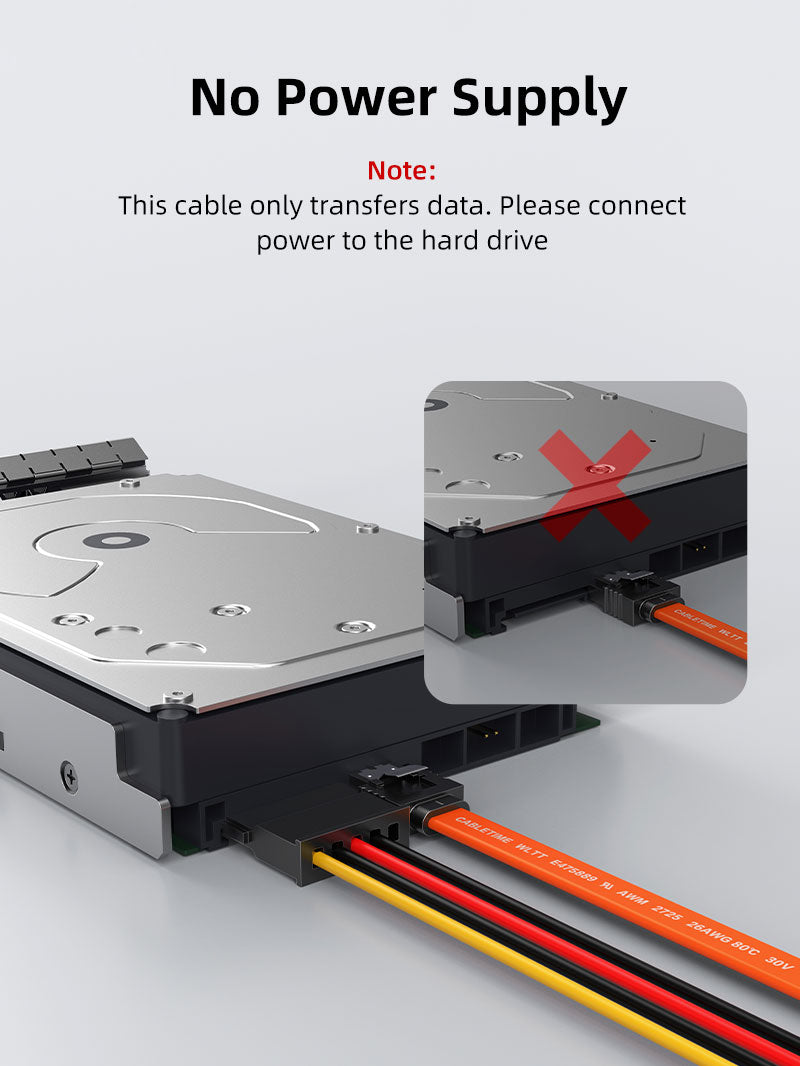Rechtwinkel SATA III -Kabel für Festplatten -SSD