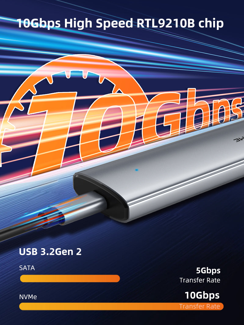 USB 3.1 Type-C To NVME M.2 SSD PCIE Enclosure 