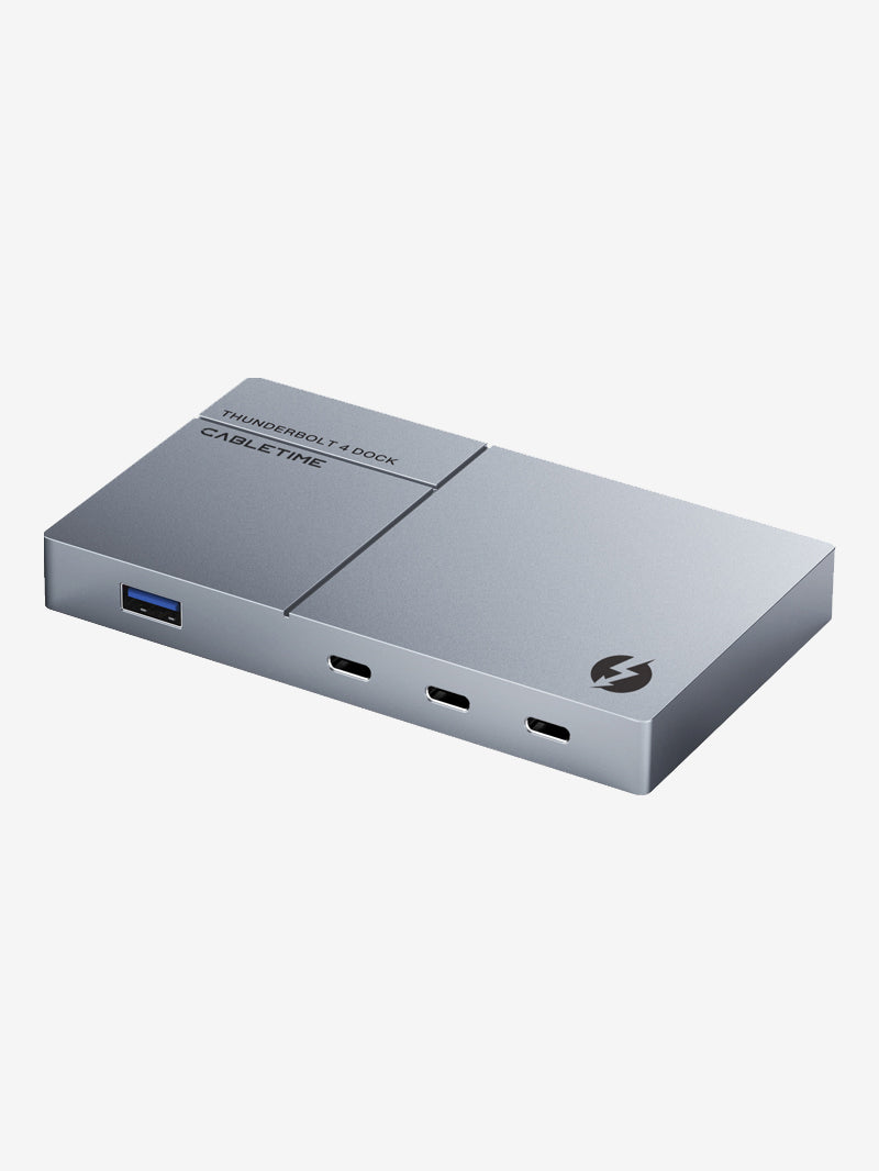 5 i 1 USB C Thunderbolt 4 Mini Docking Station 40Gbps 8K til Mac bærbar computere