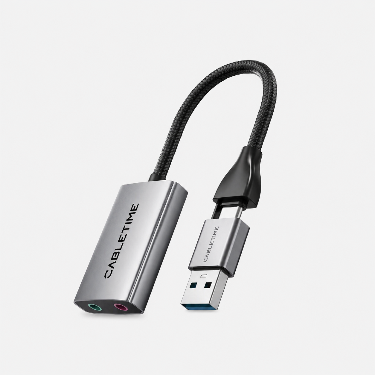 USB C til 3,5 mm hovedtelefon og opladeradapter