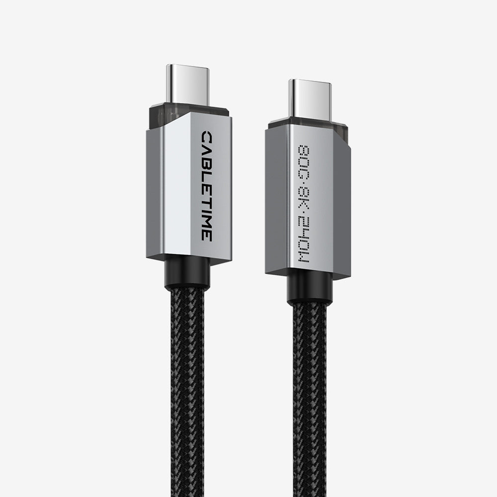 USB4 V2.0-Kabel (80 Gbit/s, 240 W, 8K) – Vollfunktions-USB-C