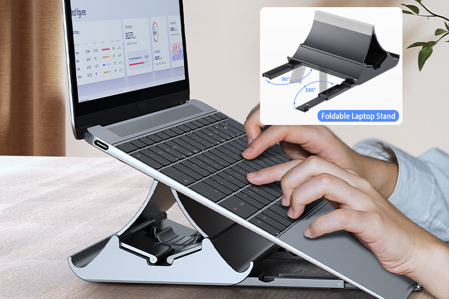 Ergonomic laptop stand