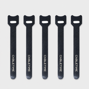 Reusable Hook and Loop Cable Ties for Desk, PC and Office Wire Organization (5 Pack)