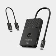 2-in-1 무선 HDMI 송신기 수신기 & USB-C 허브 | 4K60Hz HDMI 출력 및 100W PD 충전 기능을 갖춘 스크린 미러링 어댑터