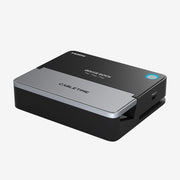 Folded CABLETIME CT-DKS-AG6 gaming dock on a grey background