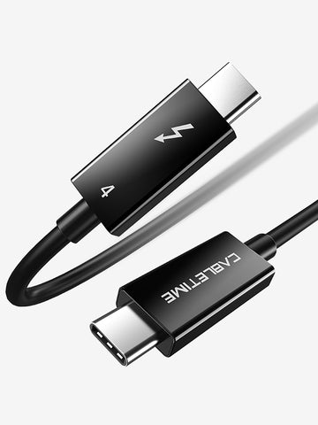 CABLETIME Intel Certified Thunderbolt 4 Cable USB C to USB C 8k 60HZ