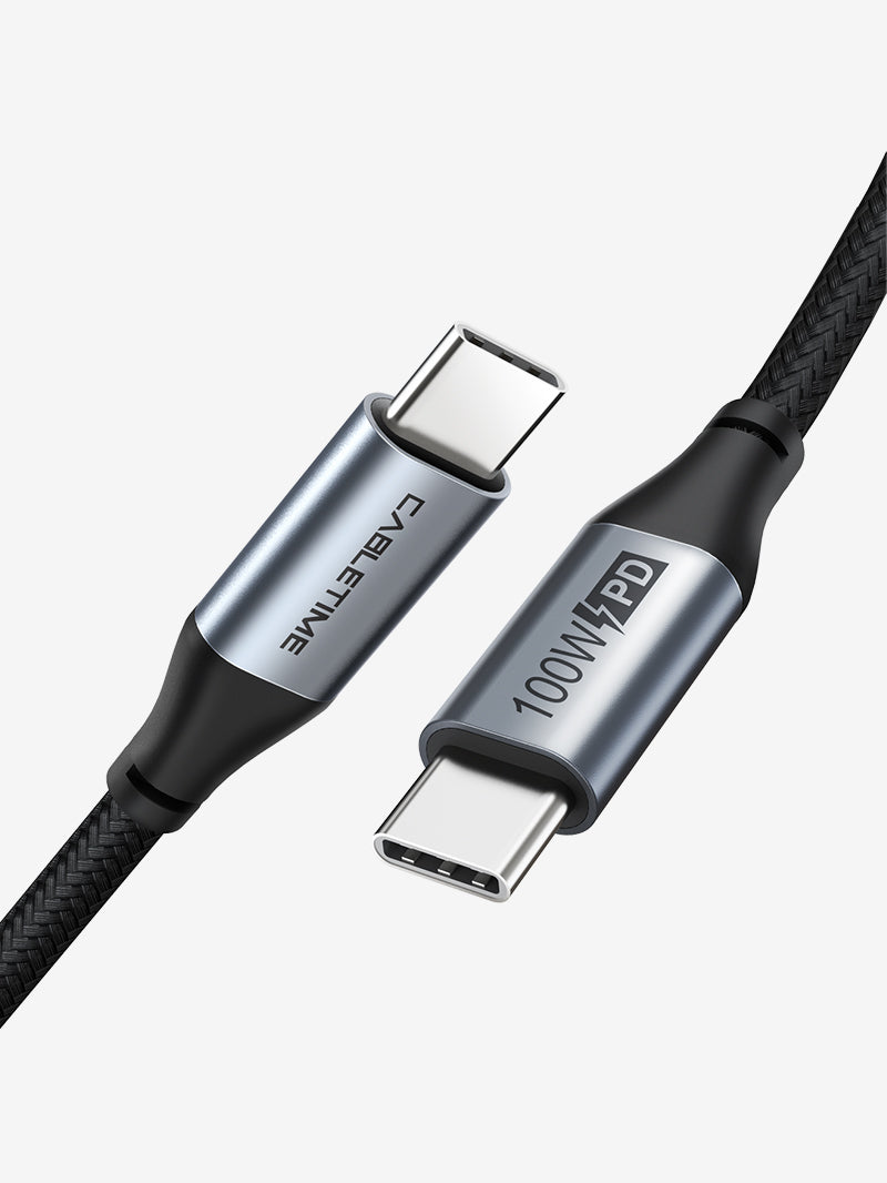 CABLETIME 100W USB Type-C to USB Type-C 2.0 Charger Cable