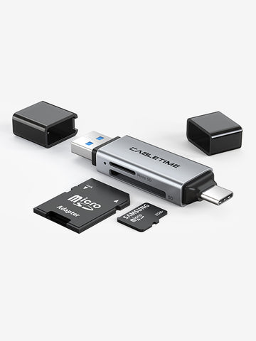 Lecteur de carte SD TF OTG USB C 3.0 pour téléphone Mac - CABLETIME