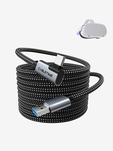 CABLETIME USB 3.0 Data Link Cable for Oculus Quest 2 VR Alternative