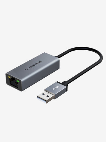 USB 2.0 - Rj45 イーサネット アダプタ 最大 100Mbps