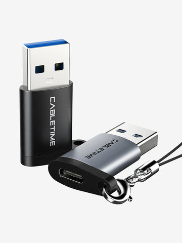 CABLETIME USB C Female to USB A Male Adapter