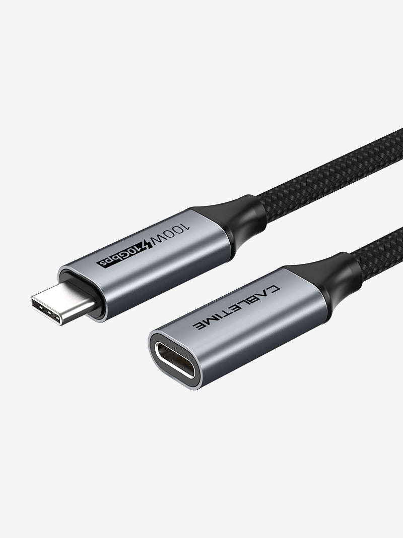 CABLETIME 3.1 Gen 2 USB-C Male to USB-C Female Extension Cable for Docking Station