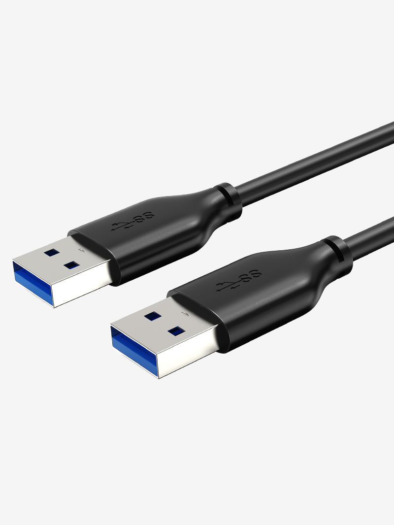 CABLETIME USB 3.0 Type-A Male to Male Data Cable, 5Gbps, 0.5m–3m | CT-C160-U3-AMAMN-B — product details