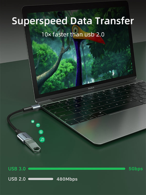 5Gbps usb c male to usb female adapter