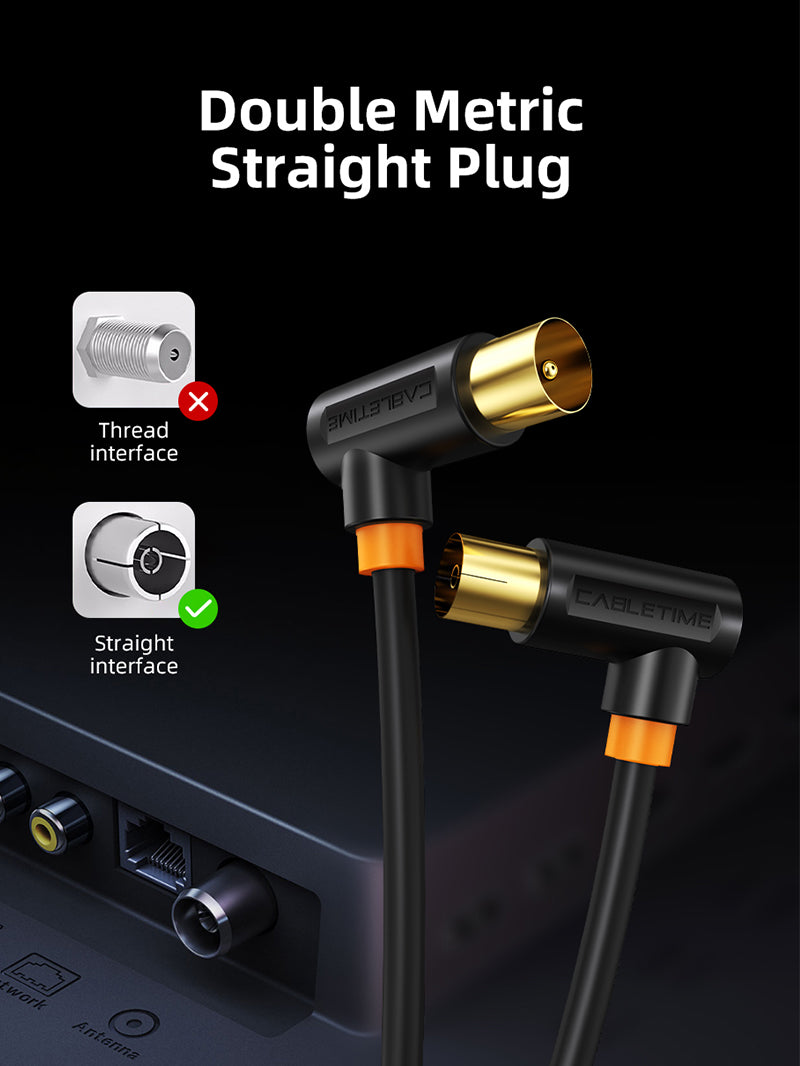 Antena TV Digital Satellite Cable for 1080P HD Telivision 