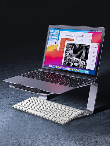 Ergonomic Laptop Riser Stand สําหรับโต๊ะแล็ปท็อปคอมพิวเตอร์ Riser