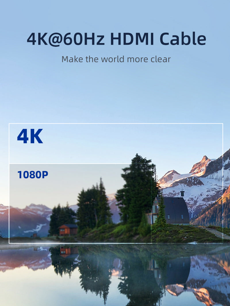 CABLETIME Thin 2.0 HDMI Cord for 4K@60Hz video output