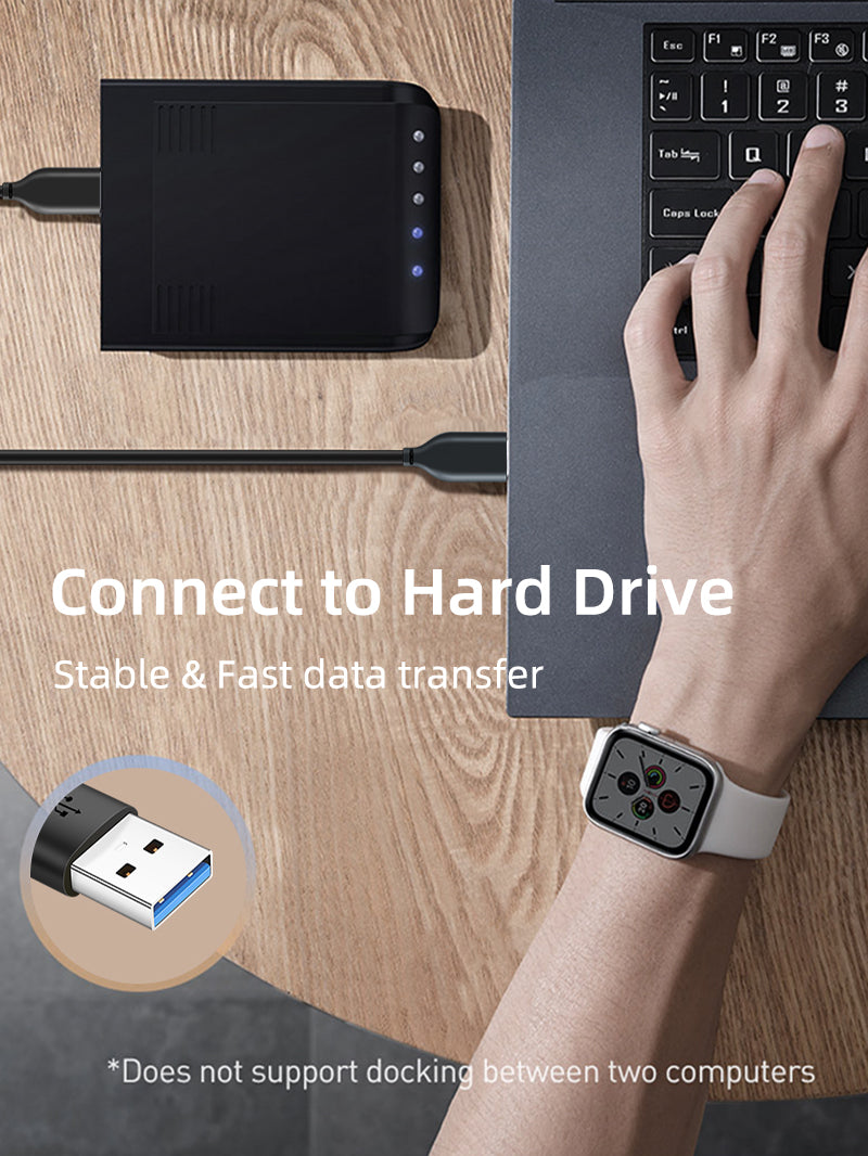 CABLETIME USB 3.0 Type-A Male to Male Data Cable, 5Gbps, 0.5m–3m | CT-C160-U3-AMAMN-B — product details