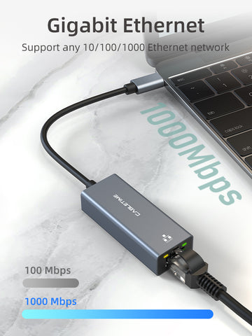 CABLETIME 10000Mbps Thunderbolt 3 USB C to Rj45 Ethernet Adapter 