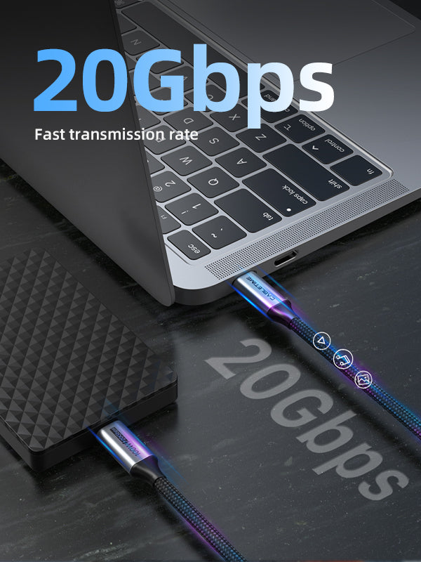 CABLETIME USB 3.2 Gen 2 Type C To USB Type C Cable support to 20Gbps transfer