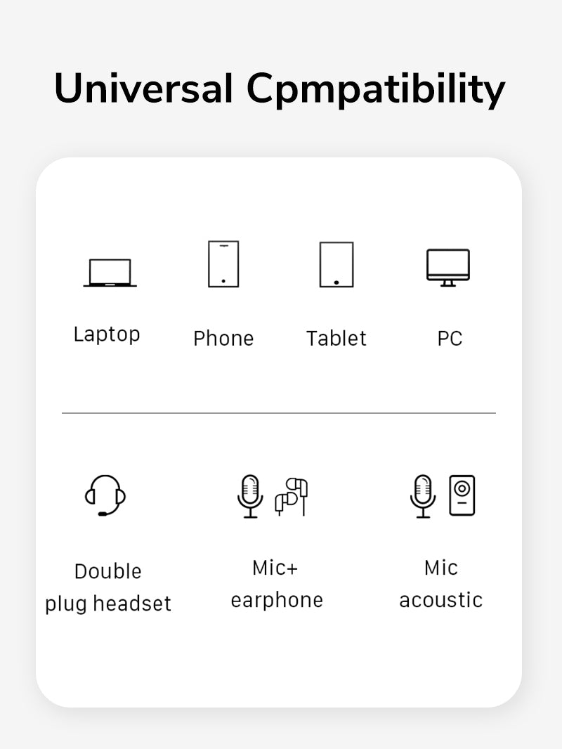 CABLETIME audio cable Y adapter universal compatibility