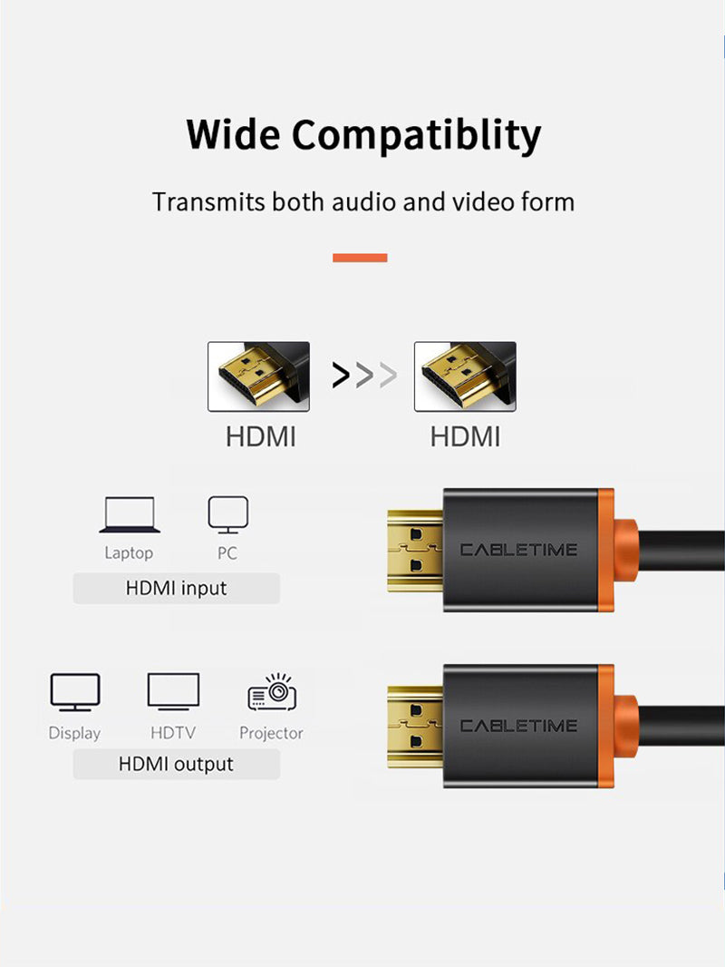 4K 60HZ HDMI 2.0 Cord Cable for PC TV 