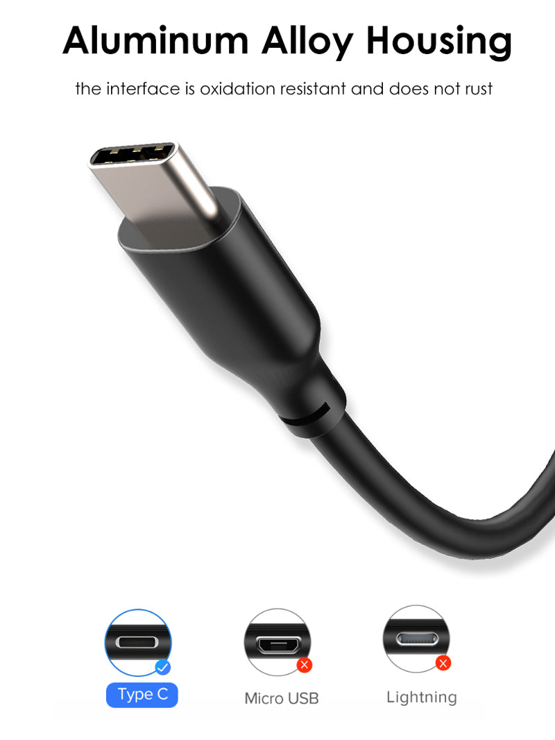 Wholesale USB A 2.0 to USB C 3A Charger Cable for Samsung Galaxy 