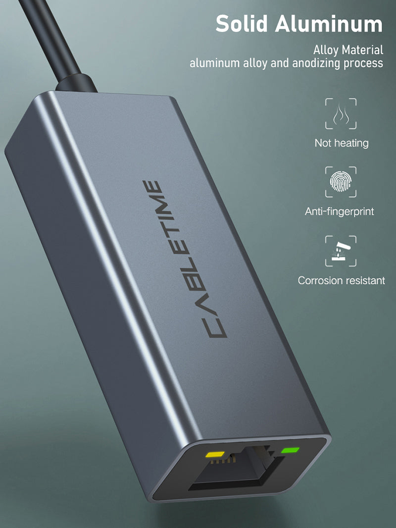USB 2.0 to Rj45 Ethernet Adapter Max 100Mbps 